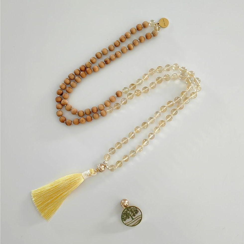 Miniaturbild: Citrin - Sandelholz Mala
