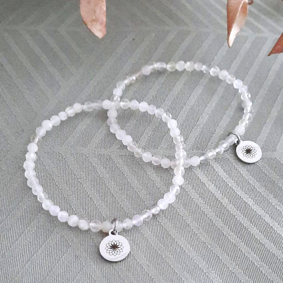 Miniaturbild: Bergkristall Armband (Facettiert)
