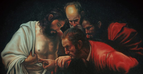oil on canvas st. Thomas. Art works at Joshua Thannickal Architects, Kottayam
