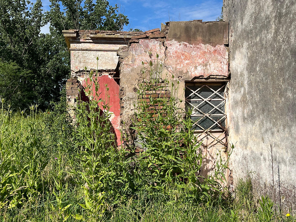 Miniatura: Esquina con Casa en Ruinas en el pueblo de Rawson.