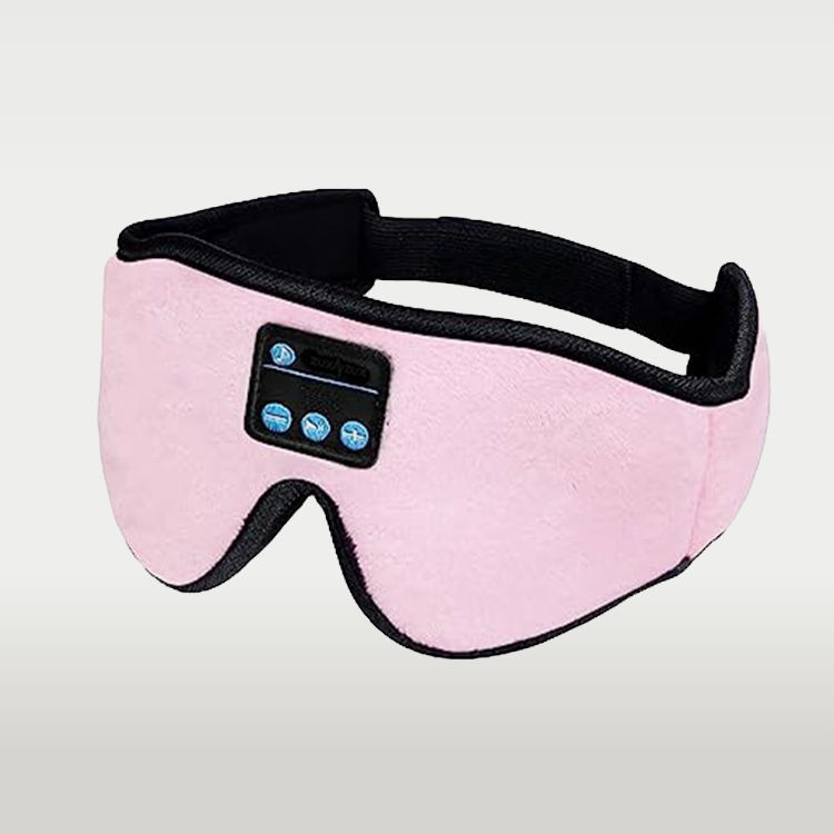 Miniatura: Máscara de sono profundo com áudio e som para dormir na cor rosa