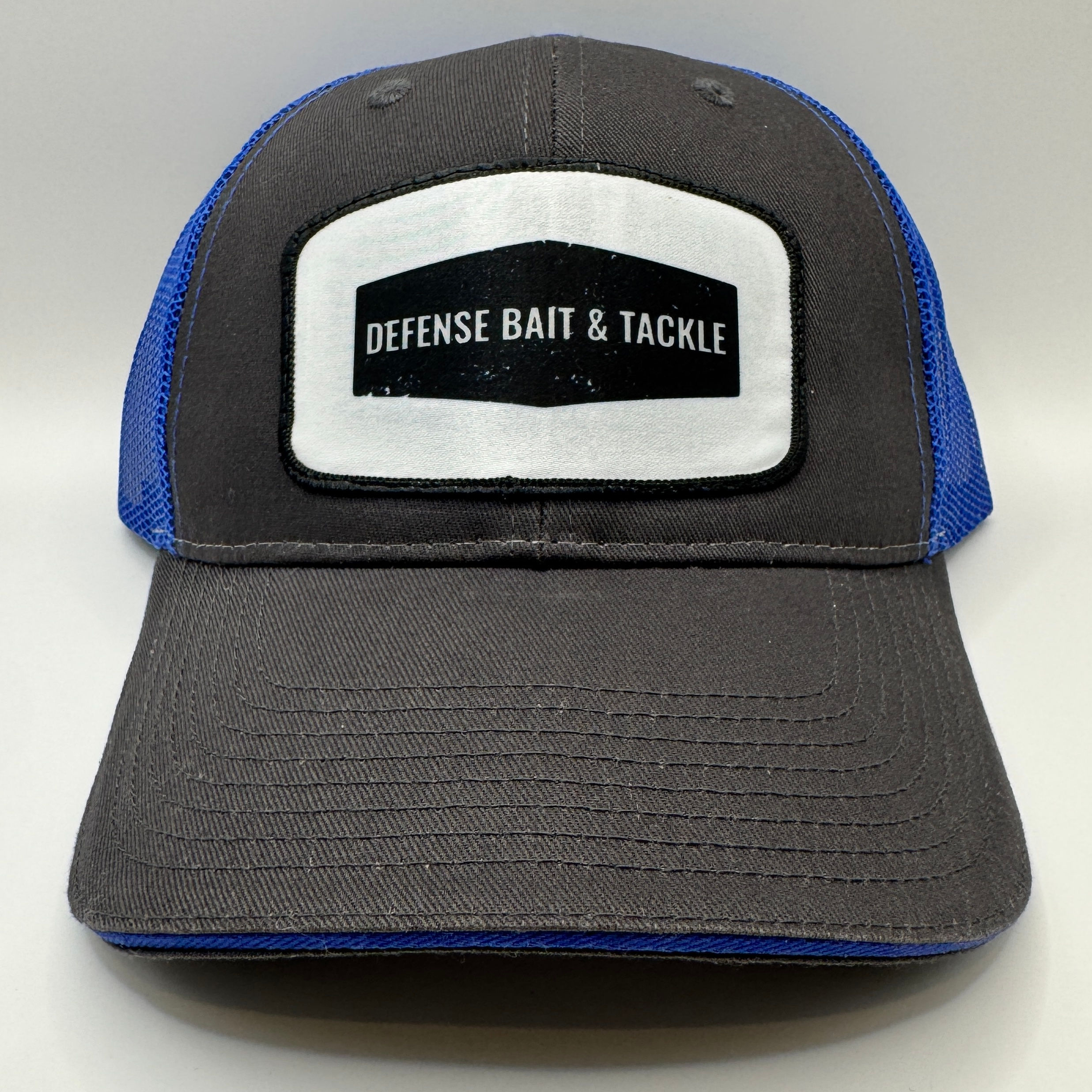 Defense Bait and Tackle Logo Fishing Hat- Black/Blue