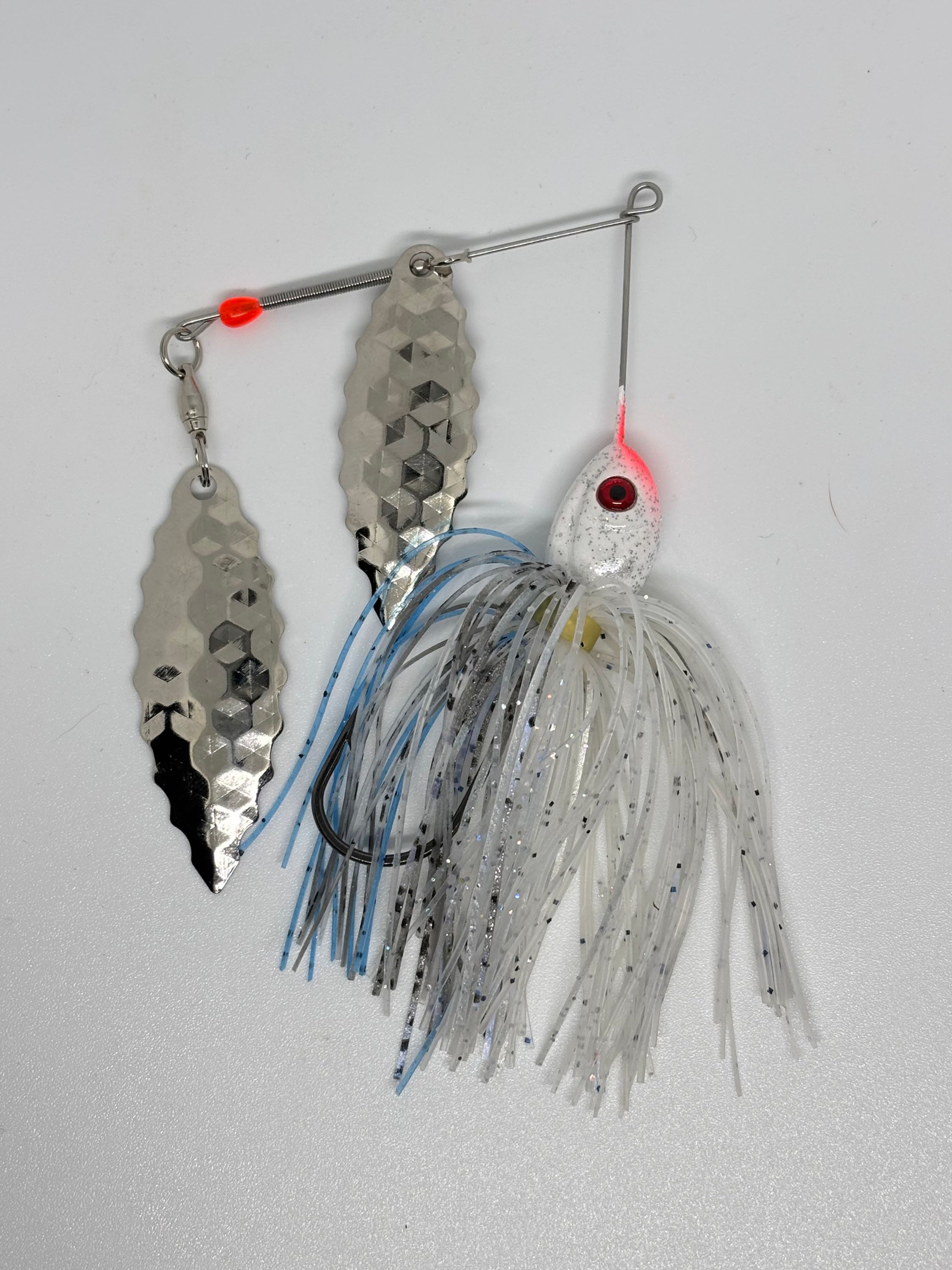 Loose Lips Lures 1/2 oz Serrated Blade Spinner Bait- Pro Ghost Blue 