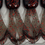 Thumbnail: Defense Bait and Tackle- Chunk Jig Trailers (6 pack) Red Smoke