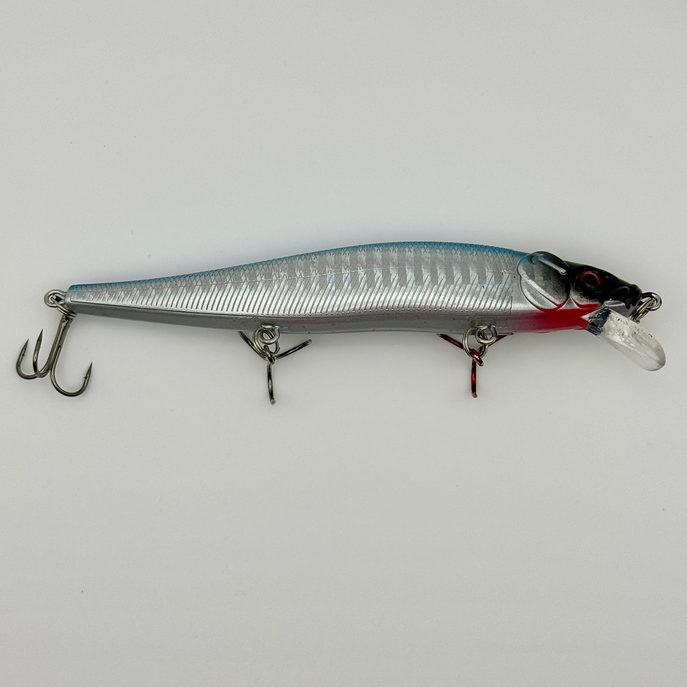 Thumbnail: Defense Bait and Tackle Jerk Bait- Golden shiner 3-6ft diver