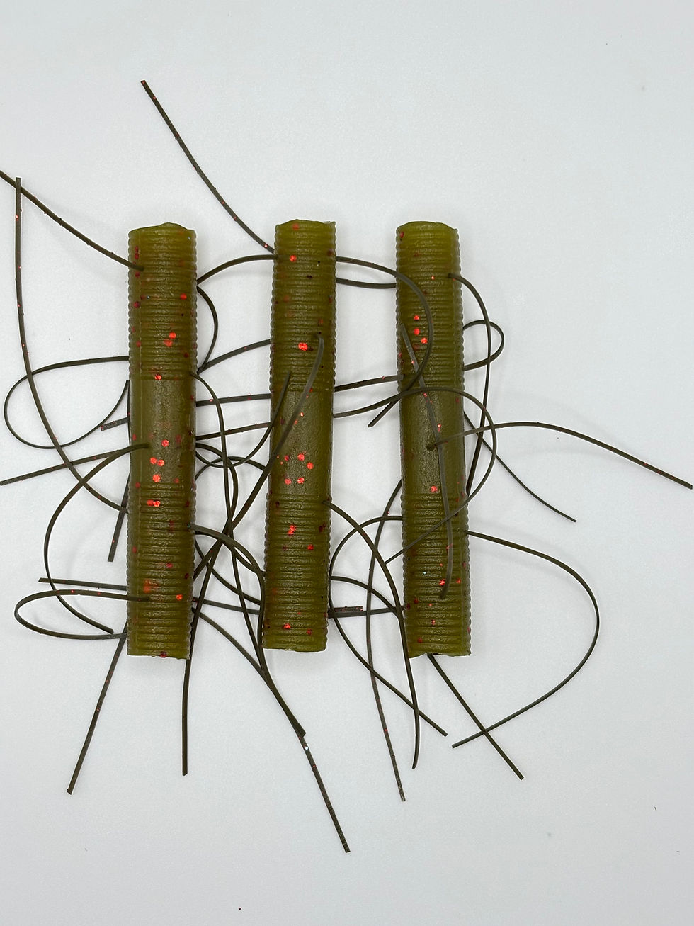 Thumbnail: Defense Bait and Tackle Fuzzy Wiggle Worm - 3 pack