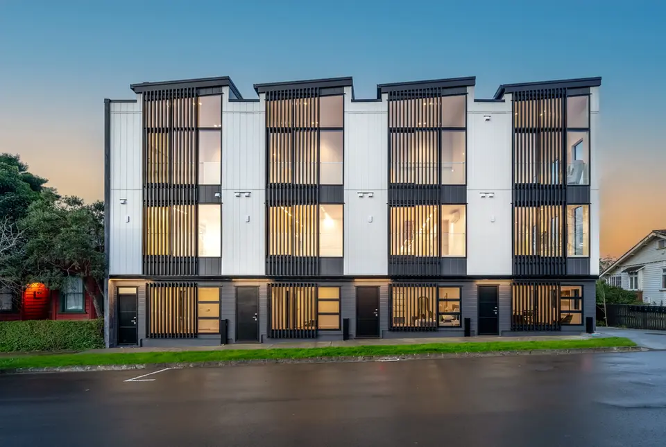 9 luxurious, architecturally designed townhouses at 4 Patey Street, Remuera.