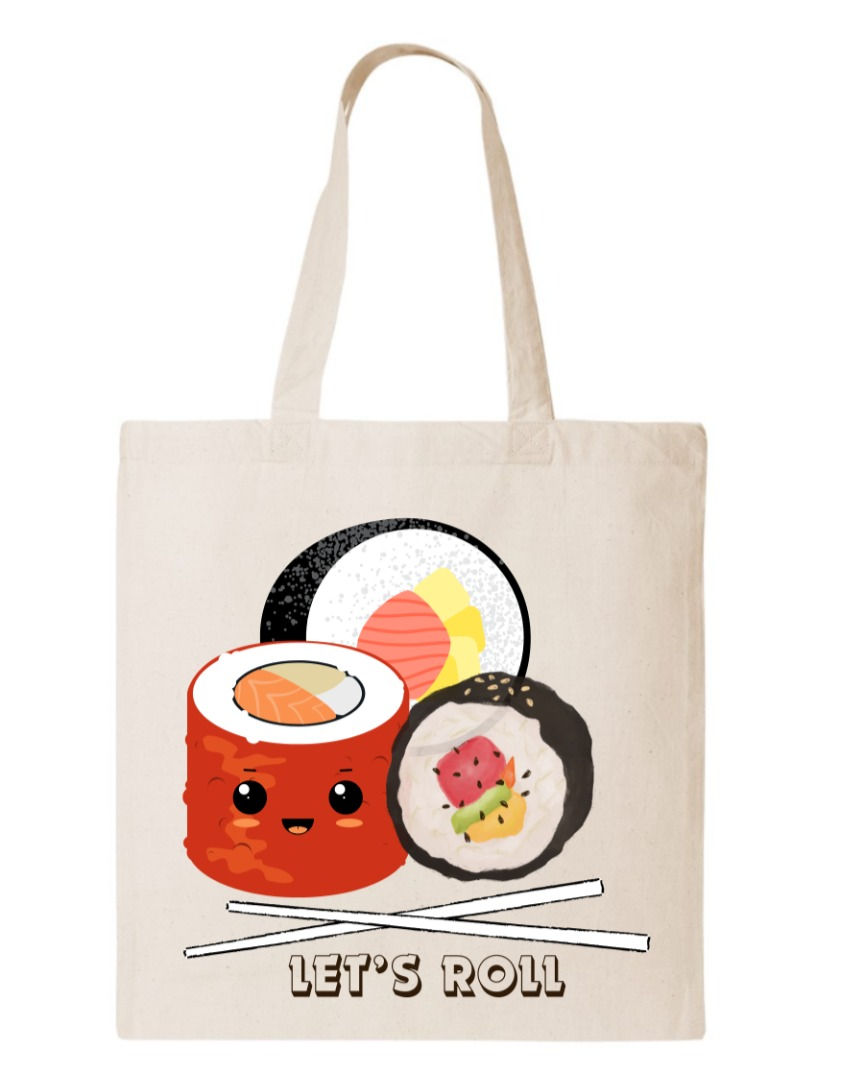 Let's Roll Canvas Tote Bag