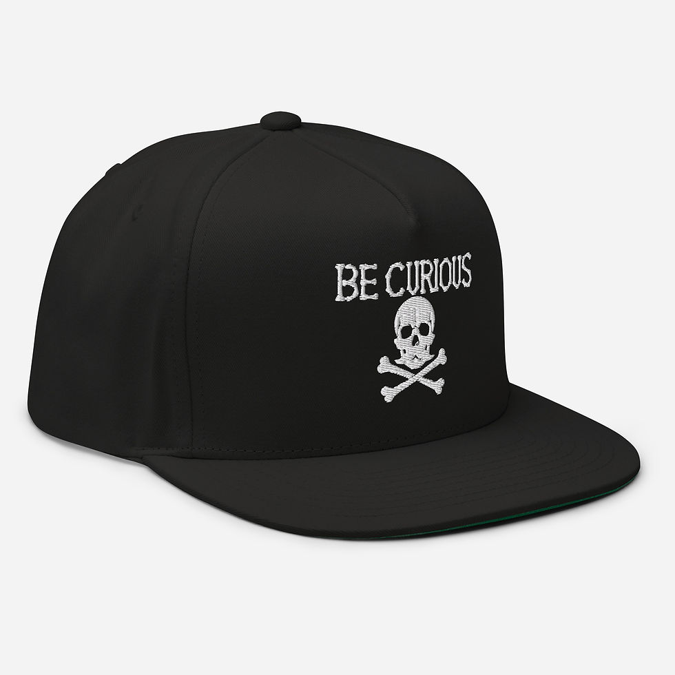 Thumbnail: Be Curious Flat Bill Cap