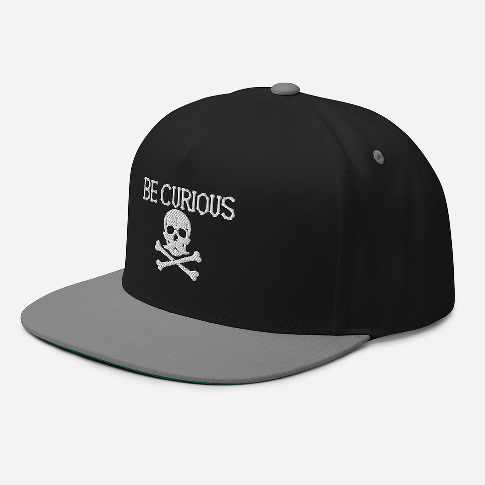Thumbnail: Be Curious Flat Bill Cap