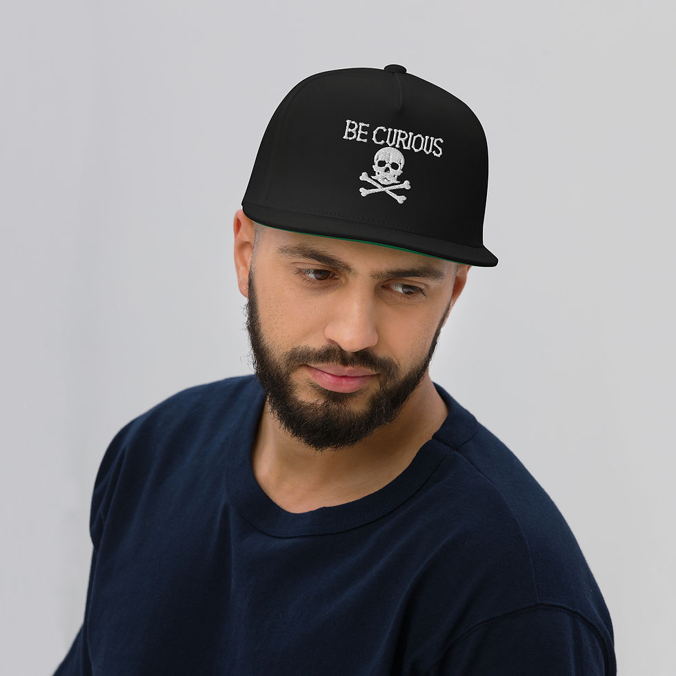 Thumbnail: Be Curious Flat Bill Cap