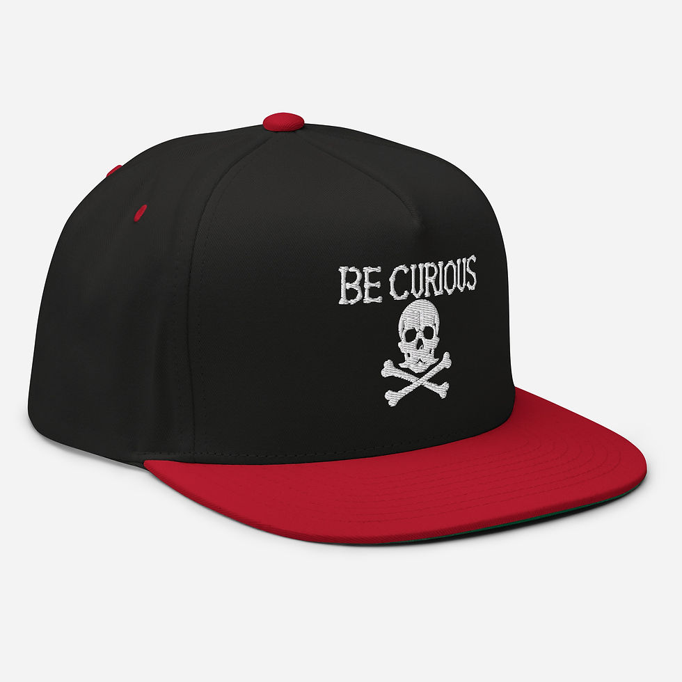 Thumbnail: Be Curious Flat Bill Cap