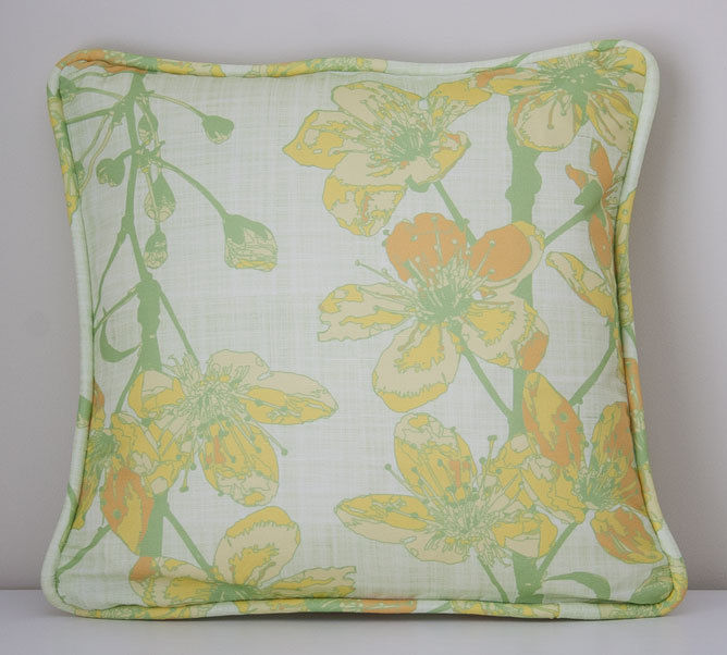 Thumbnail: WS: Cherry Sprigs - honey - cushions