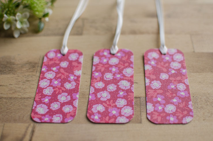Thumbnail: Folly - pinks, fuchsia & lavenders - gift tag