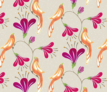 Thumbnail: Maharani's Garden - fuchsia