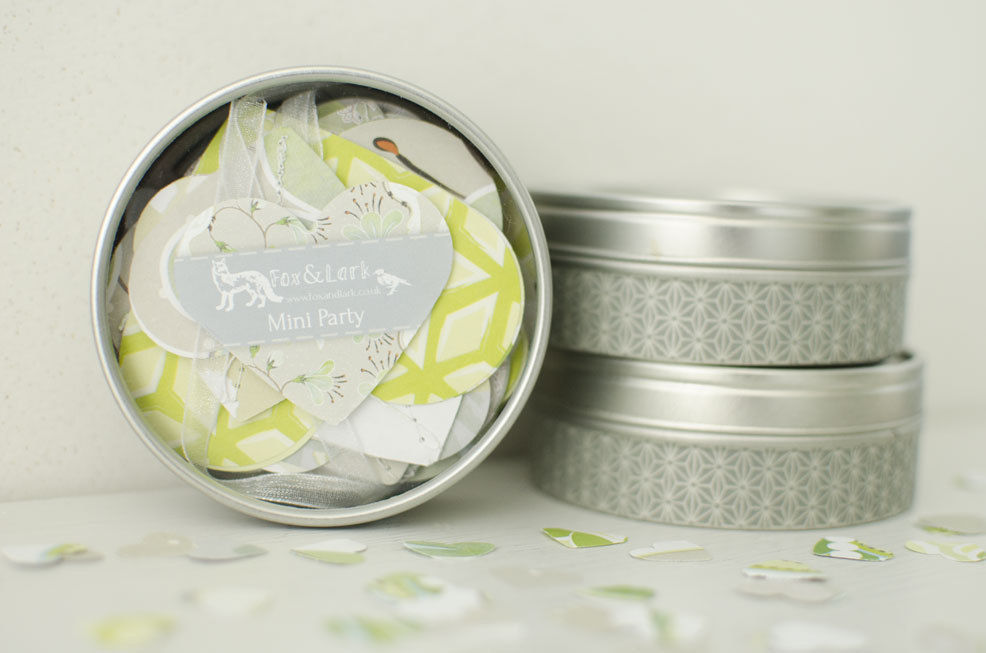 Dayana Flourish - mink & lime - garlands & confetti