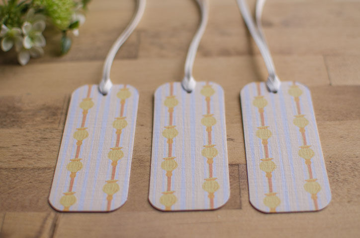 Thumbnail: Folly - yellows, soft green & lavender - gift tag