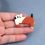 Miniature : Broches originales personnage chat chien style BD en céramique