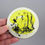Miniature : sous verre boc plat rond jaune en céramique design original