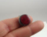 bague rouge framboise bijou artisanal céramique