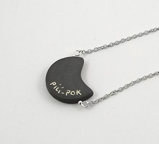 Miniature : bijou céramique collier signé pili-pok lyon