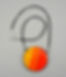 gros collier rond orange jaune bijou artisanal céramique