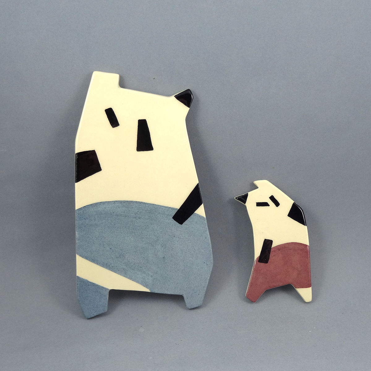 créatures BD personnages déco murale en céramique