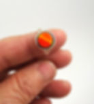 petite bague orange bijoux créateur en céramique