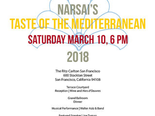 Walter Aziz and Professor Joe Tuman at Narsai's Taste of the Mediterranean 2018