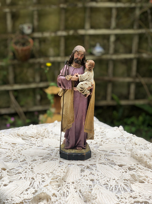 Talla San Jóse con niño, Olot