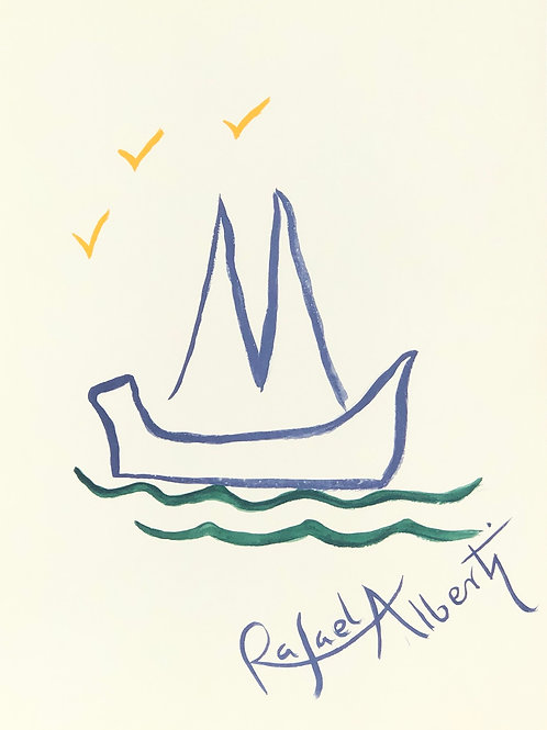 Dibujo Rafael Alberti. Serie Limitada Nº250 de 300