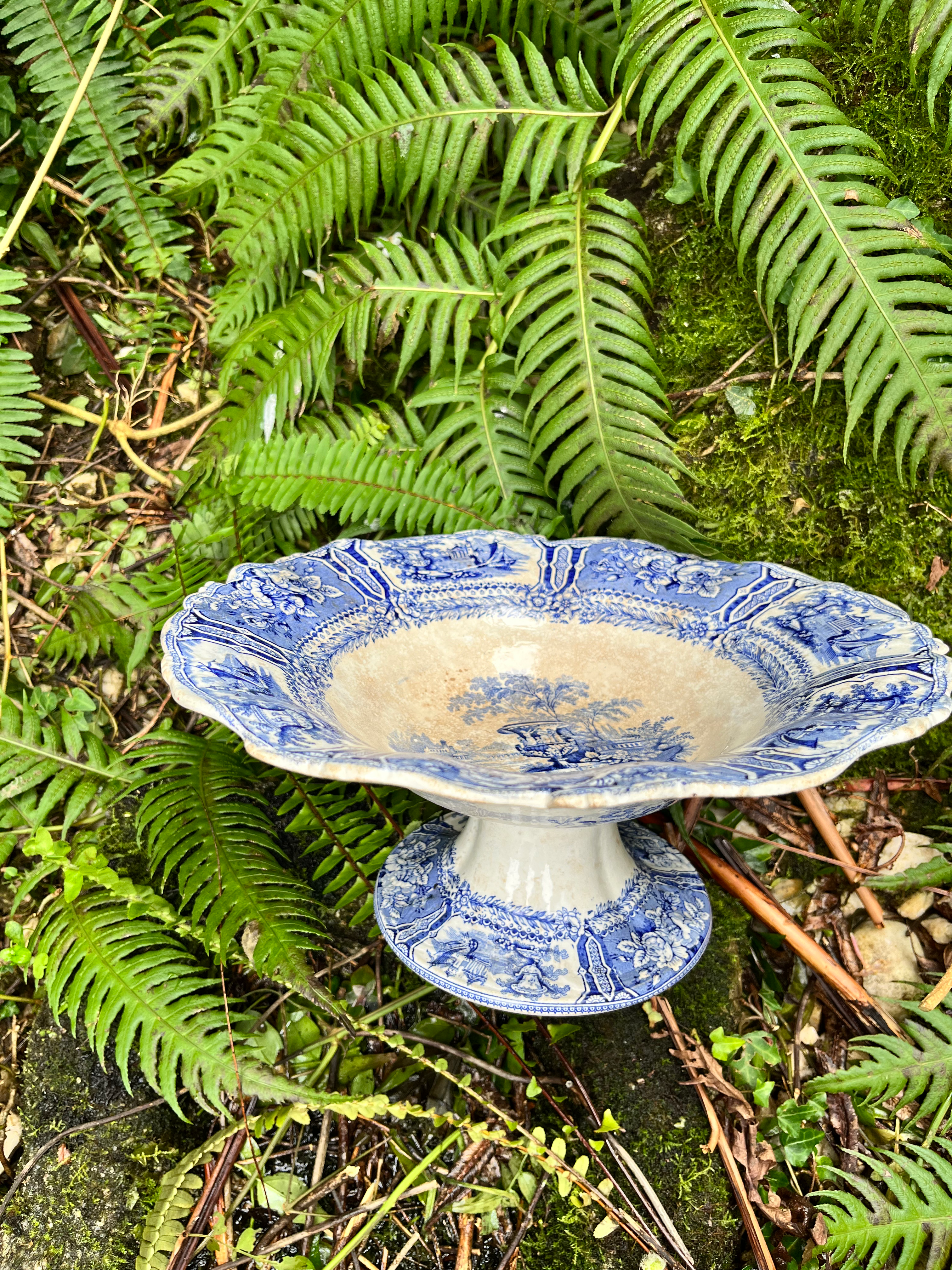 Antiguo frutero de Sargadelos. Tercera época.