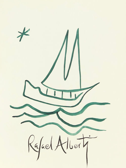 Dibujo Rafael Alberti. Serie Limitada Nº250 de 300