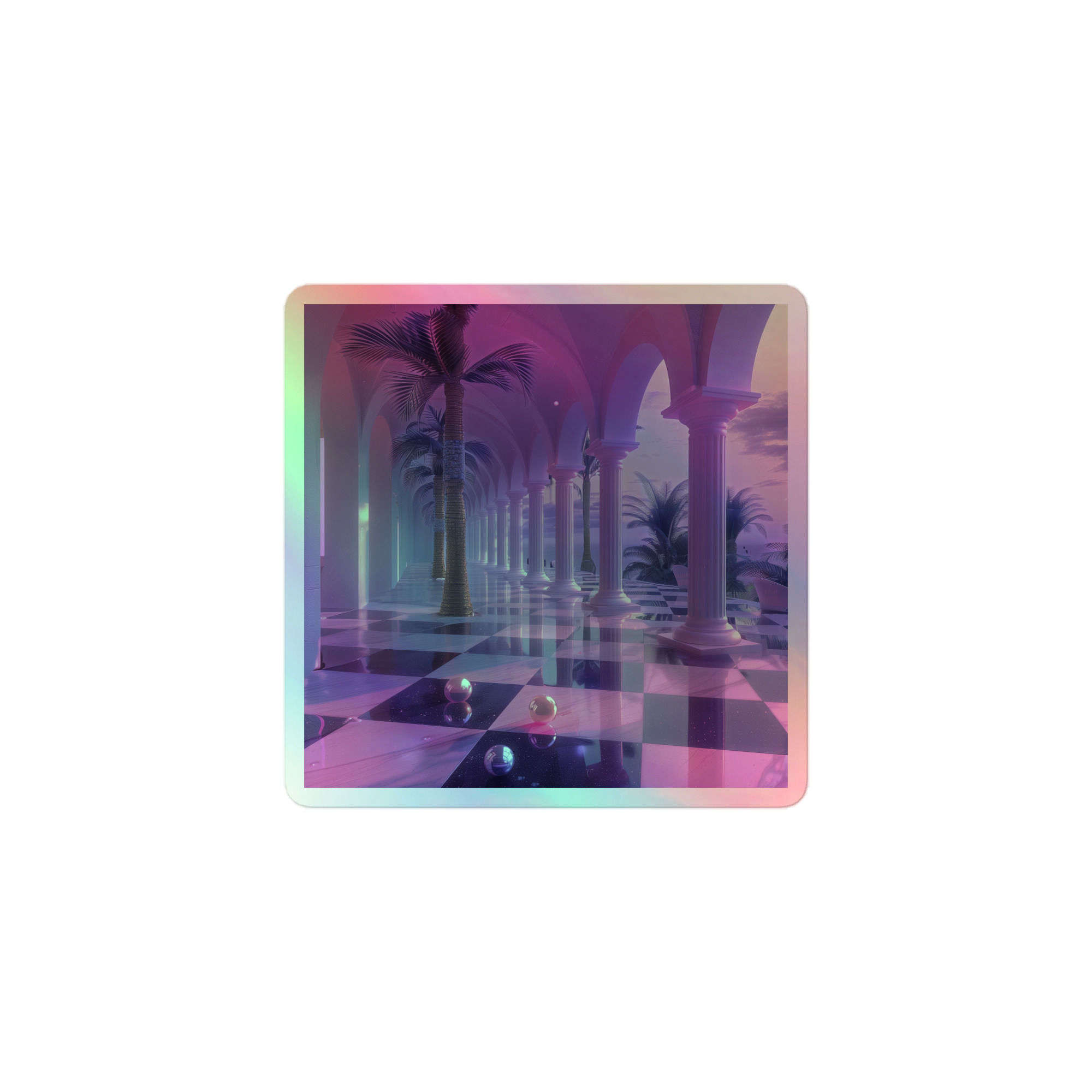 Palm Mall Holographic stickers #5
