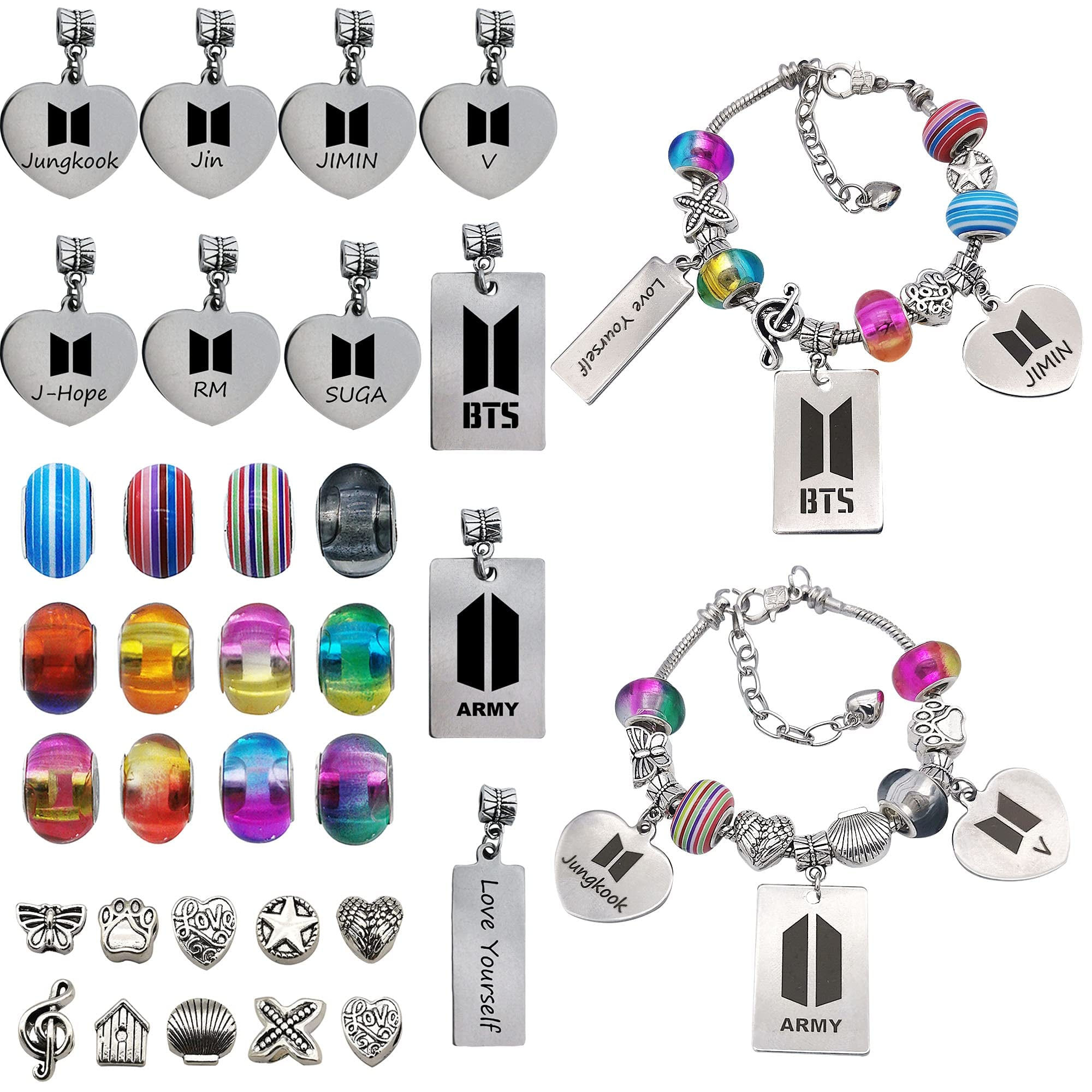 Kpop BTS Charm Bracelet