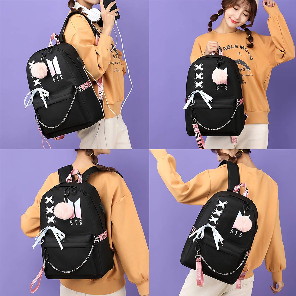 Thumbnail: BOOSOS USB BTS BACKPACK
