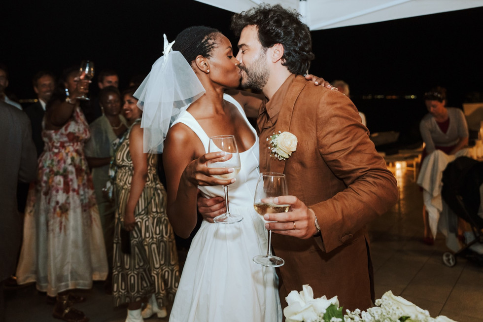 Wedding Photographer Cagliari Sardinia Italy La Pailotte reception toast