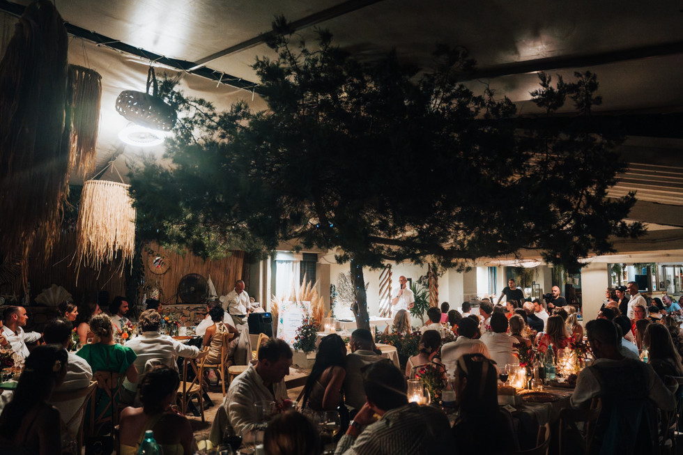 Tavolara Island Sardinia Wedding Elopement Photographer in Italy La Corona reception