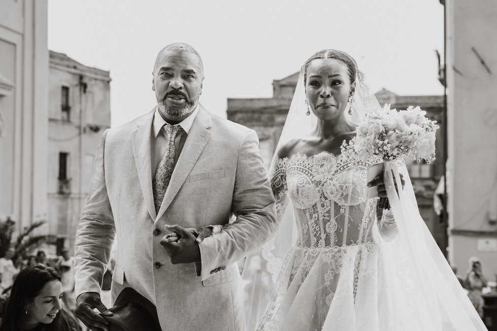 Wedding Photographer Cagliari Sardinia Italy ceremony bride arrival