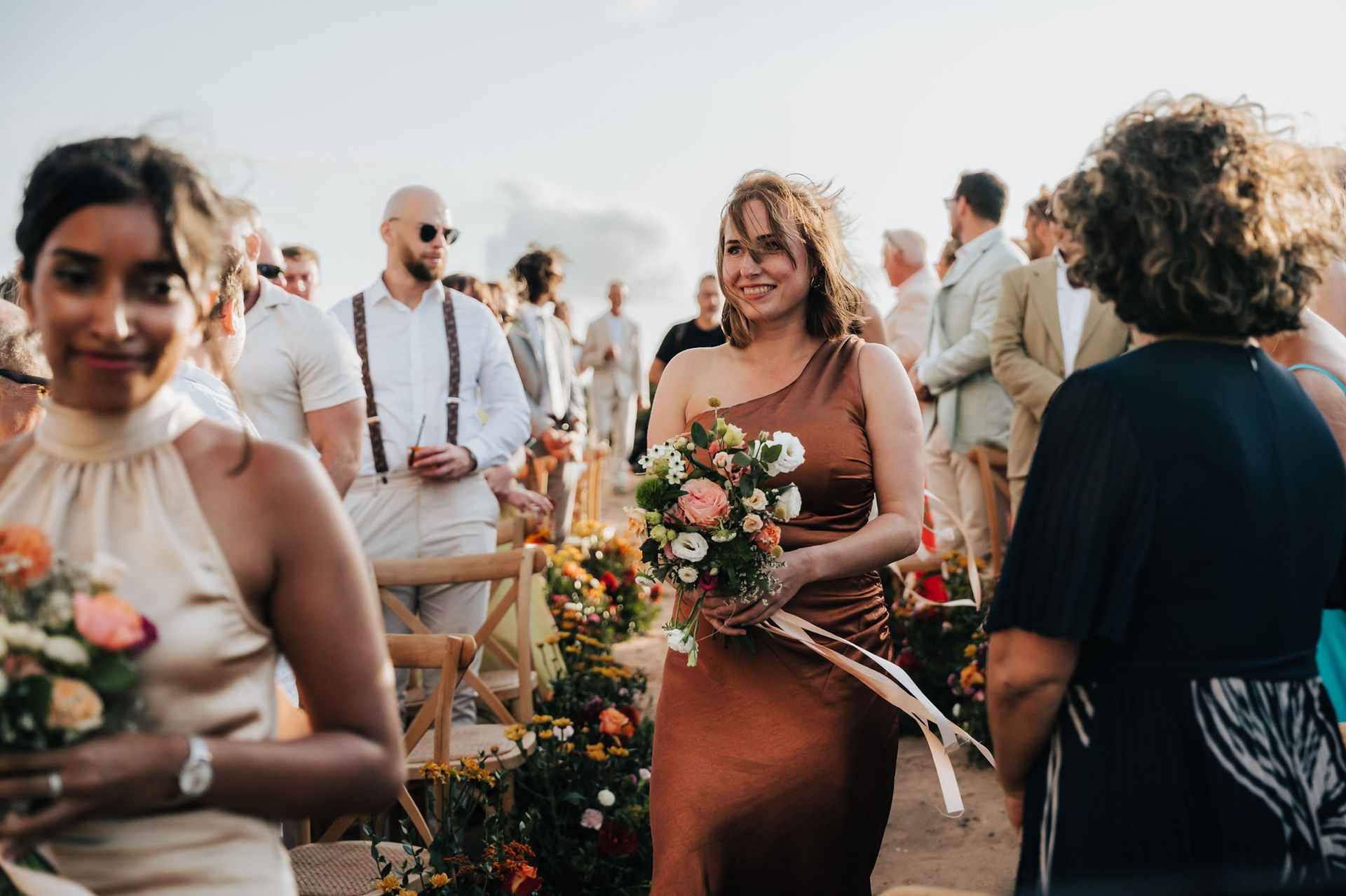 Tavolara Island Sardinia Wedding Elopement Photographer in Italy bridesmaid ceremony