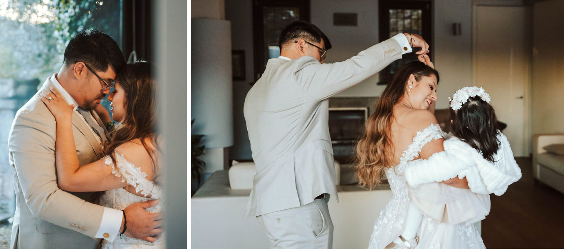 Lake Como Elopement Intimate Winter Wedding Bride Groom Portrait