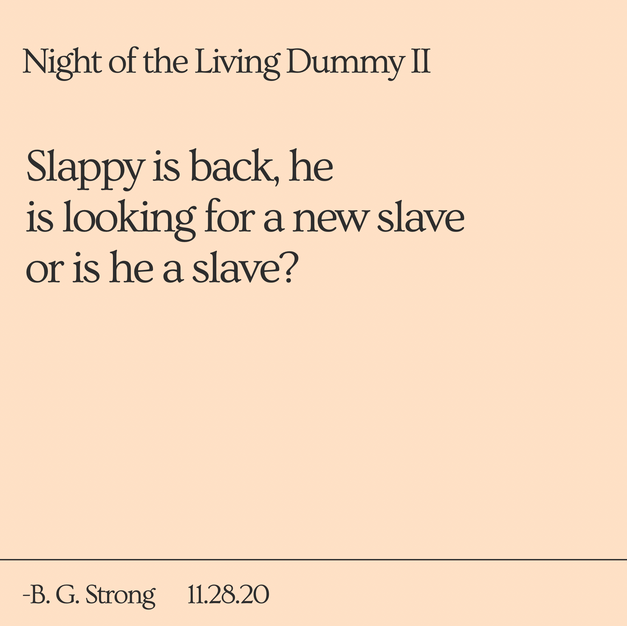 Night of the Living Dummy II