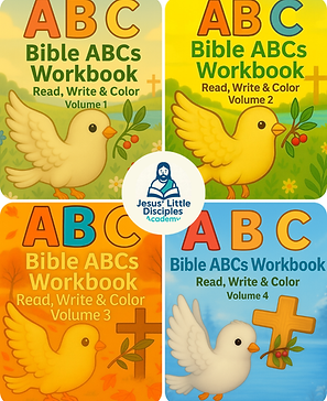 Bible ABCs Workbooks Series Read Write Color