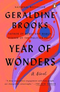 Cover of Year of Wonders by Geraldine Brooks, a historical novel set during the 17th-century plague.