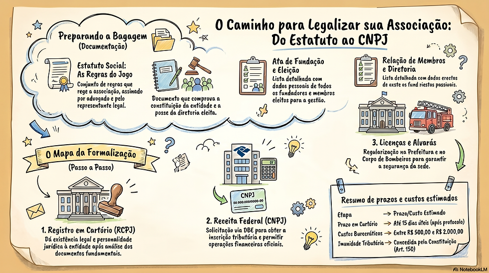 Mapa Formalização de Associação Sem fins lucrativos