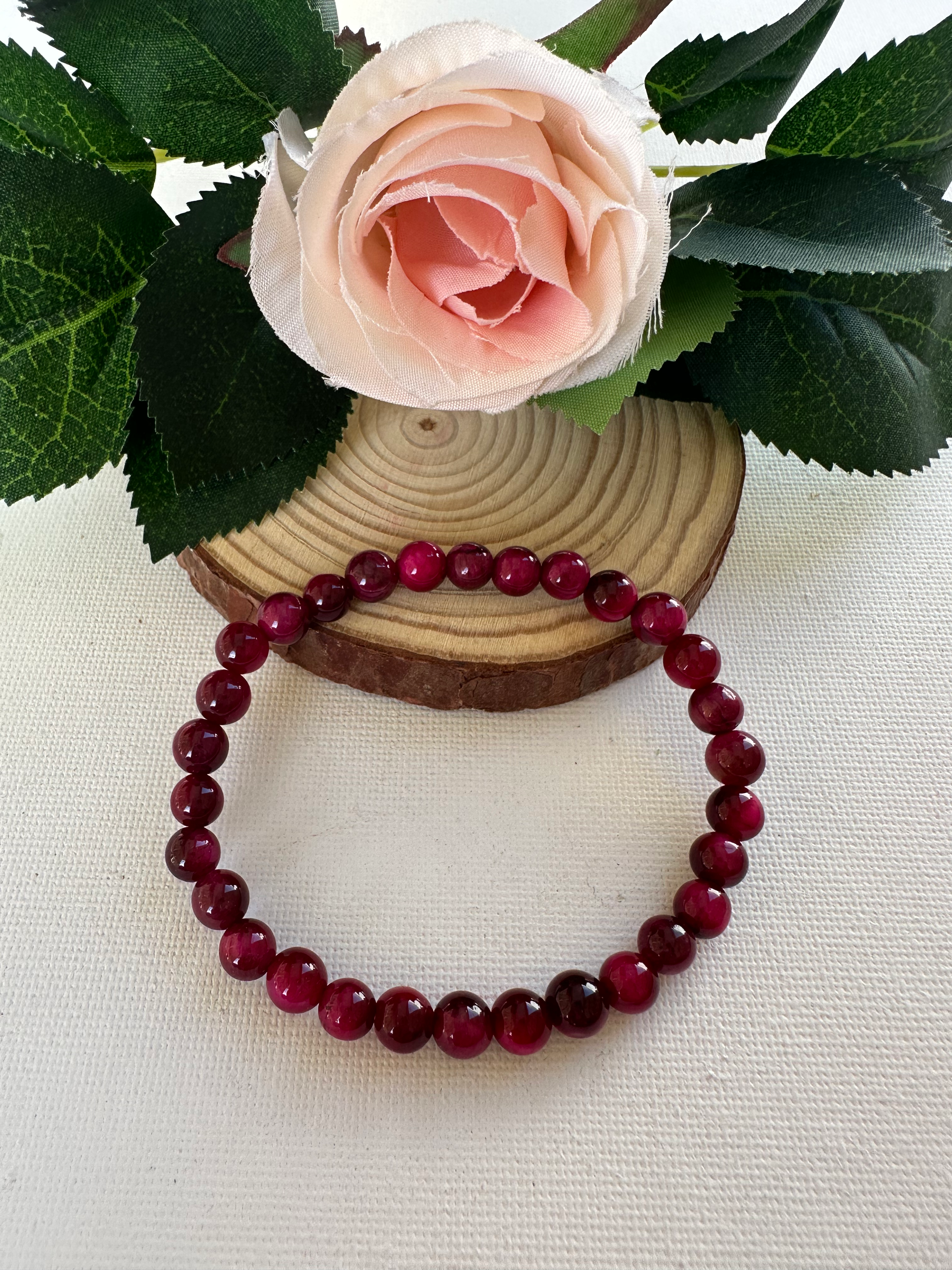 Bracelet Agate Rose