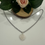 Miniature : Collier Cœur Quartz Rose 