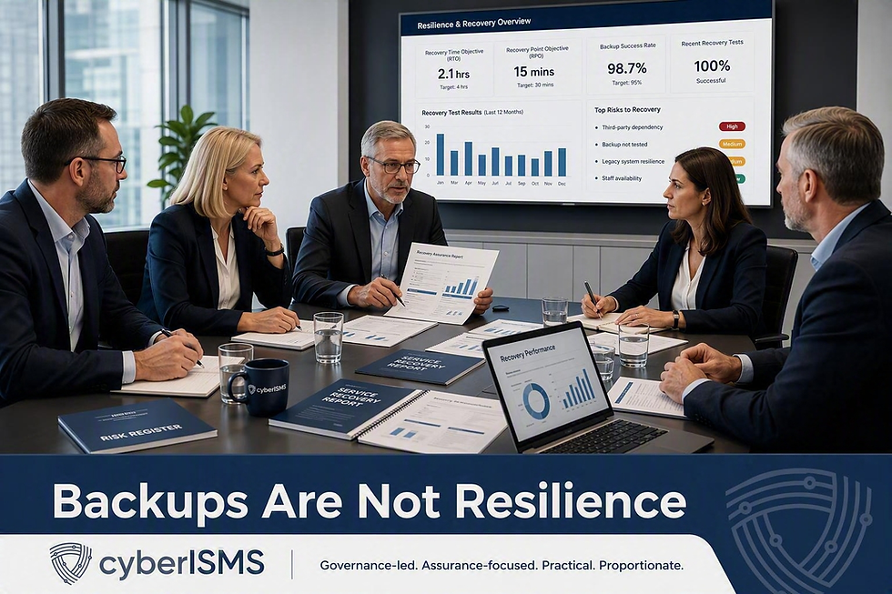 Backups Are Not Resilience: What Leaders Should Ask Before an Incident