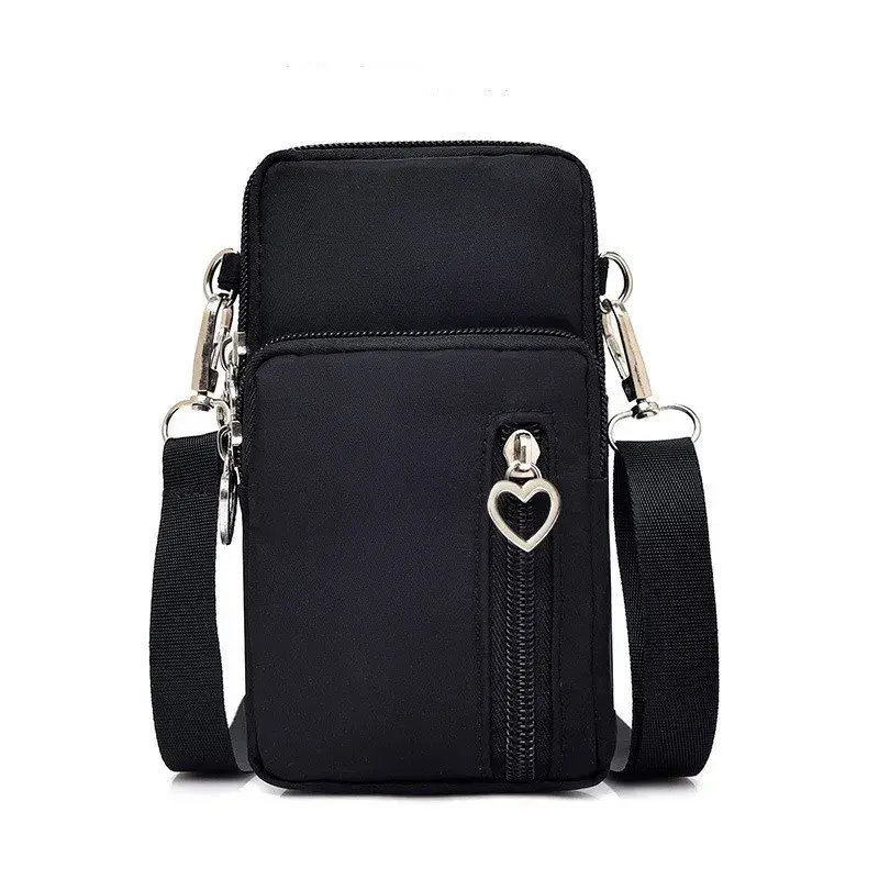 Miniatura: Waterproof Mobile Phone Bag Women's Mini Oxford Crossbody Bag Daily Multi-Layer