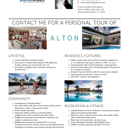 New community Alton in Palm Beach Gardens, FL